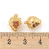 Brass Micro Pave Cubic Zirconia Pendants KK-K369-01G-09-3