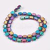 Electroplate Non-magnetic Synthetic Hematite Beads Strands G-P367-J-07-1