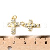 Brass Micro Pave Cubic Zirconia Pendants KK-Q068-49B-G-3
