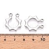 304 Stainless Steel Pendants STAS-T065-02P-3