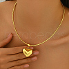 Stainless Steel Sweet Heart Pendant Necklaces for Women DK9746-2