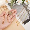 Brass Hat Chains AJEW-GO00027-3