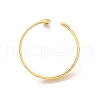 Ion Plating(IP) 304 Stainless Steel Melting Drop Open Cuff Rings for Women RJEW-L107-001G-3