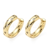 Brass Micro Pave Clear Cubic Zirconia Hoop Earrings EJEW-A132-17G-4