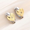 Brass Micro Pave Clear Cubic Zirconia Hoop Earrings EJEW-H158-19B-GP-3