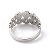 Crystal Rhinestone Infinity Finger Ring RJEW-D120-10B-P-3