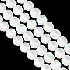 GOMAKERER 2 Strands Synthetic Moonstone Beads Strands G-GO0001-25B-4