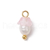 Flower Acrylic Charms PALLOY-JF03588-02-3