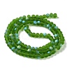 Imitation Jade Glass Beads Strands EGLA-YW0003-19B-09-3