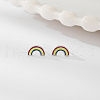Rainbow Sterling Silver Stud Earrings for Women HO6216-3