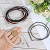 SUNNYCLUE 10Pcs 5 Colors Braided Leather Cords NCOR-SC0001-02-3