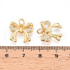 Brass Micro Pave Cubic Zirconia Charms KK-N257-41G-3