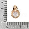 Brass Micro Pave Cubic Zirconia Pendants KK-E795-08KCG-3