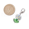 Resin & Glass Beaded Pendant Decorations HJEW-MZ00169-03-3