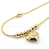 Heart Brass Charm Anklets for Women FS-WG07704-01-3