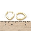 Teardrop Brass Micro Pave Cubic Zirconia Hoop Earrings EJEW-M082-10G-3