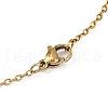 Handmade Glass Seed Beaded and Synthetic Imperial Jasper Dyed Beads Star Pendant Necklaces for Women NJEW-MZ00114-04-5