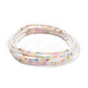 Glass Seed Beaded Elastic Waist Bead Chains NJEW-C00021-01-3