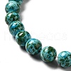 Synthetic Turquoise Dyed Beads Strands G-E594-24H-3