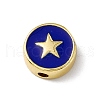 Brass Enamel Beads KK-F814-03G-01-1