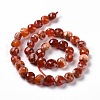 Natural Dyed Fire Crackle Agate Beads Strands G-C023-08B-3