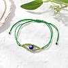 6Pcs 6 Colors Adjustable Nylon Cord Braided Beads Bracelets BJEW-MZ00161-4