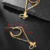 Stainless Steel Butterfly Hoop Earrings OP8572-6