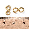 304 Stainless Steel Textured Infinity Linking Rings STAS-R164-03G-02-3