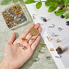 HOBBIESAY 80Pcs 2 Colors 304 Stainless Steel Clip-on Earring Findings STAS-HY0001-38-3