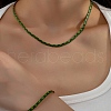 Alloy Leopard Print Snake Chain Necklaces & Bracelets Sets FS-WG421C3-02-2