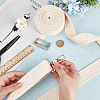 5 Yards Polycotton Ribbon OCOR-WH0045-24C-3