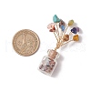 Natural & Synthetic Gemstone Chips Tree of Life Decorations AJEW-JD00016-3
