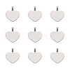 201 Stainless Steel Stamping Blank Tag Pendants STAS-TA0004-03-8