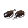 Synthetic Smoky Quartz Pendants G-D084-01P-A03-3