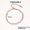 Stainless Steel Twist Link Chain Bracelets for Women VF6522-3-1