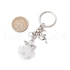 Glass & Tibetan Style Alloy Keychain KEYC-MZ00037-10-3