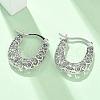 Brass Hoop Earrings for Women EJEW-G436-01P-3