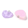 Translucent Resin Pendants RESI-A025-06C-3