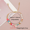 Bohemian Style Shell Letter Bead Braided Bead Bracelets for Women WG07C1E-01-3