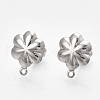 304 Stainless Steel Stud Earring Findings STAS-S079-73B-2