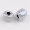 DIY Craft Beads 6/0 Ceylon Round Glass Seed Beads X-SEED-A011-4mm-156-2