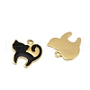 304 Stainless Steel Enamel Charms STAS-L290-37B-G-2