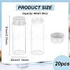 BENECREAT 20Pcs Glass Bead Containers CON-BC0007-31B-2