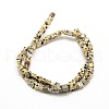 Natural Dalmatian Jasper Bead Strands G-A128-C22-2