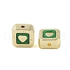 Rack Plating Alloy with Acrylic Beads FIND-B037-01G-02-2