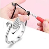 Alloy Swan Open Cuff Ring SENE-PW0017-14-3