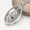 Tibetan Style Alloy Pendants X-TIBEP-Q078-38AS-RS-6