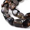 Natural Black Agate Beads Strands G-A208-04-4