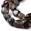 Dyed & Heated Natural Black Agate Beads Strands G-A208-04-4