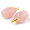 Natural Gemstone Openable Perfume Bottle Pendants G-R478-004A-2